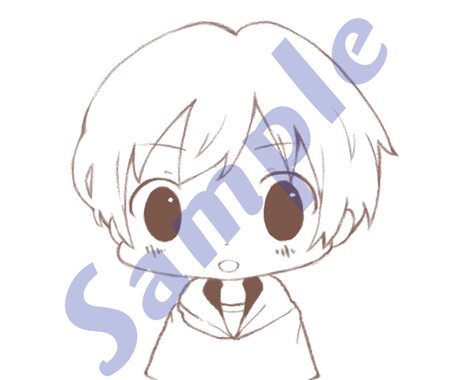SNSなどで使えるデフォルメイラストを作成します ふんわりしたイラストで自分用にもプレゼントにも！ イメージ2