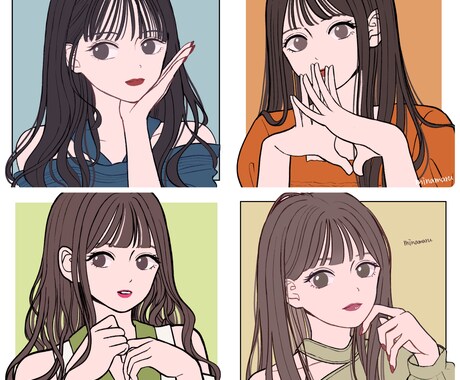 シンプルで可愛いアイコンを作成します あなただけのおしゃれなアイコンをお届けします！ イメージ1