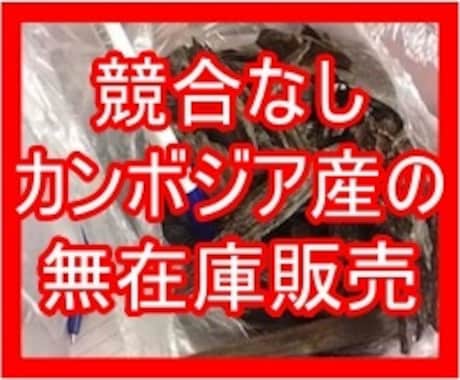カンボジア産の無在庫販売出来る品の紹介します 無在庫販売で競合が少ない品々が多いと思います イメージ1