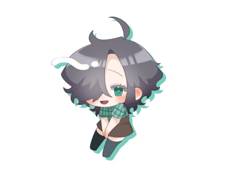 グッズ用ミニキャライラスト承ります 様々な絵柄のミニキャラでご対応します イメージ1