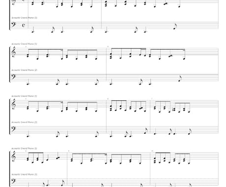 ピアノ弾き語り用の伴奏譜作成します 現役音大生が安い価格で心をこめて提供致します！ イメージ2