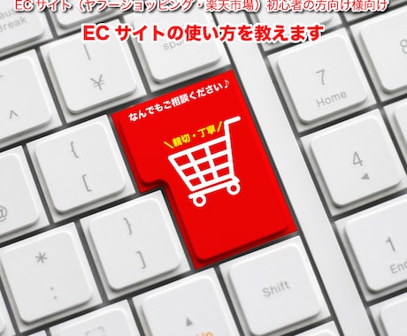 ECサイトの使い方を教えます ECサイト（ヤフーショッピング・楽天市場）初心者の方向け♪ イメージ1