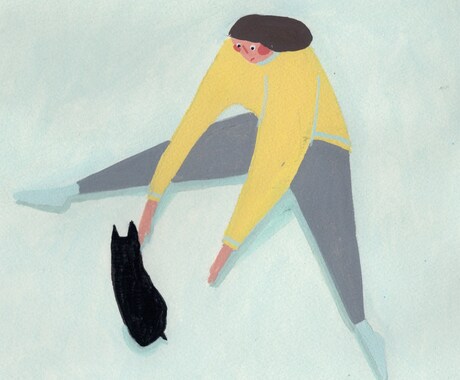 温かみのある人物の絵を描きます 素朴でかわいい絵が挿絵にぴったりです イメージ2