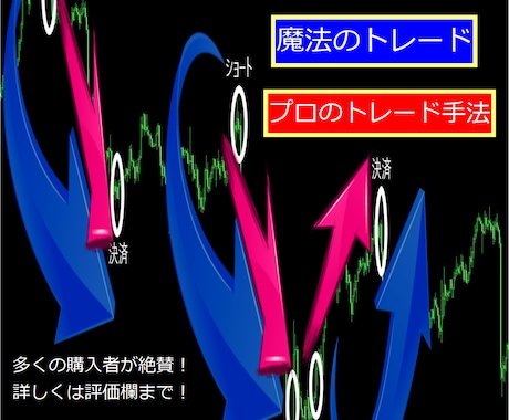 一目で分かる視覚型FX『魔法のトレード』教えます 相場の波に乗り損失も限定的【24000円終了まで残り1名】 イメージ2