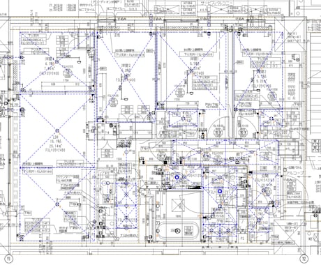 確認申請・実施設計の電気設備プロット作成します イメージ1