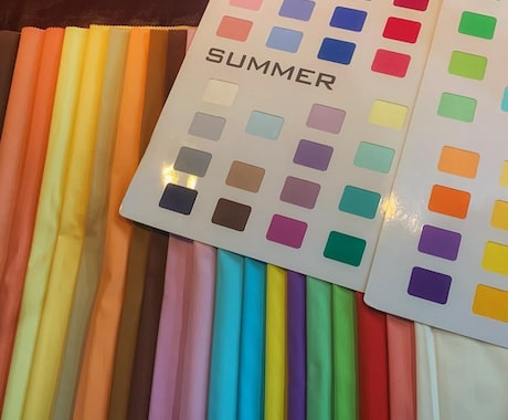 あなたの得意な色がわかるパーソナルカラー診断します 150枚の布の中から得意な色味見つけます！ イメージ1