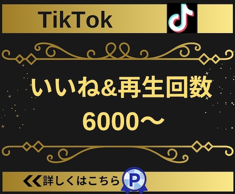 TikTokのいいね＆再生回数を6000増やします 【実績3150件以上】TikTokのいいね＆再生回数増加 イメージ1