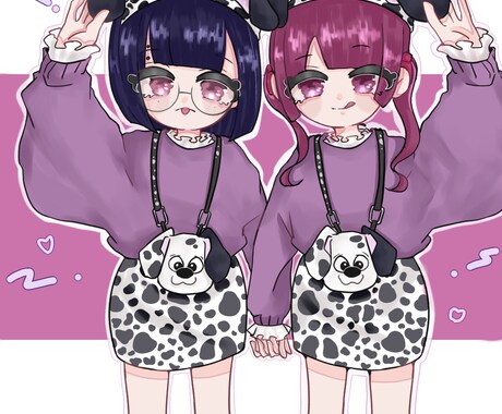 デフォルメアイコンイラスト描きます 夢絵、SNSアイコンなんでも描きます！最短2日で納品します！ イメージ1