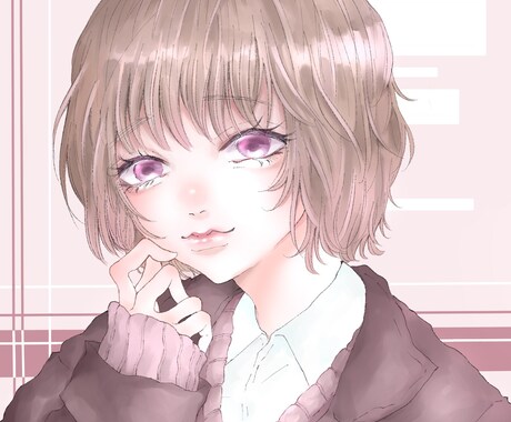 SNSアイコンを作成します SNSや配信用アプリに使えるイラストを作成します！ イメージ2
