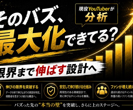 YouTubeチャンネルの伸び止まりを診断します 動画単体ではなく、チャンネル全体の突破口を見つけます イメージ2