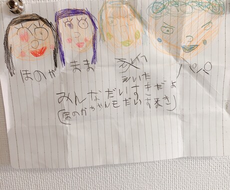 5歳児が心を込めてあなたの可愛い似顔絵描きます 優しいほんわかイラストで癒されませんか？ イメージ2