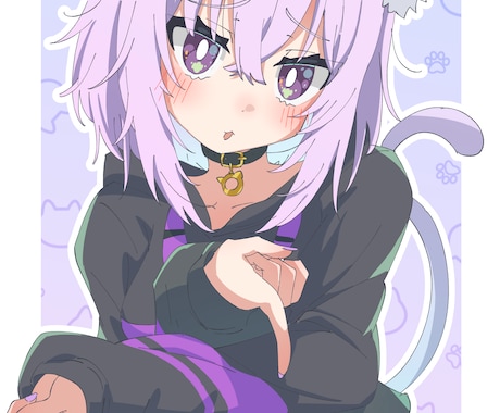 アニメ塗りイラスト・キャラデザ等承ります SNS、配信、グッズ等の用途でご使用可能です イメージ1