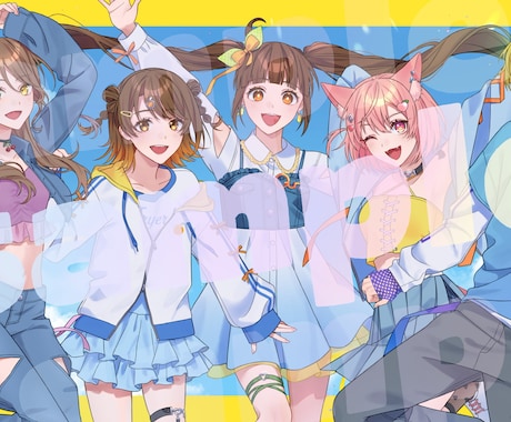 立ち絵・一枚絵・アイコン等制作いたします MVやサムネを華やかに彩るイラストを描きます★ イメージ2