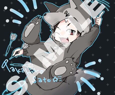 かわいいミニキャラお描きします かわいいアイコンやグッズ用に使えるミニキャラをお描きします！ イメージ2