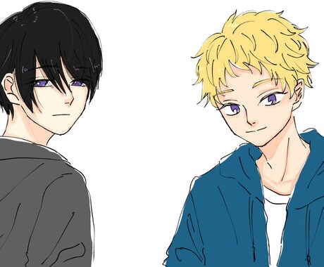 SNSアイコンなどのイラストを描きます シンプルな絵、正面からの顔が得意です。 イメージ2