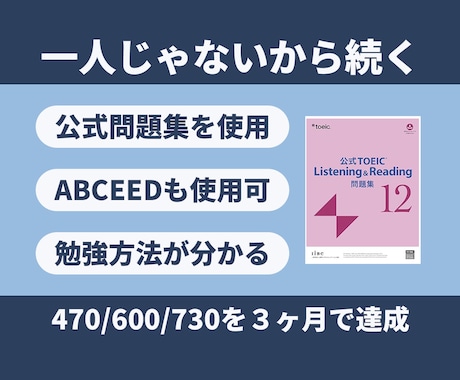 週2回指導でTOEICスコアを3ヶ月で底上げします 弱点分析×個別設計で迷わずスコアUP！300件以上の指導実績 イメージ1