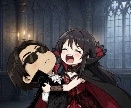 オリジナルキャラに、命を吹き込む魔法をかけます 写真からデフォルメキャラを作成、コミカルアニメーション制作 イメージ1