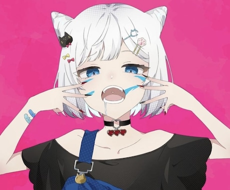 動画・サムネイル用イラストの制作をします 歌ってみたなどの動画や配信などに使用するイラストの制作です イメージ1