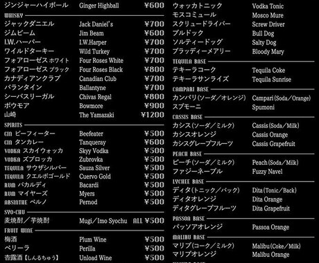 世界に一つしかないドリンクメニューを作ります あなたのお店の世界観を大切に、ご満足いただく事を第一に♪ イメージ2