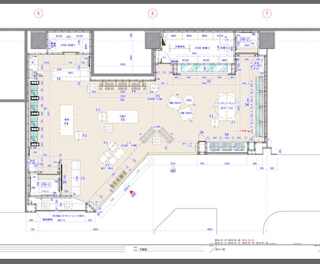 商業施設などの図面の作成をしております プロが、平面・展開・天伏・造作・什器・家具等の図面を作成。 イメージ2