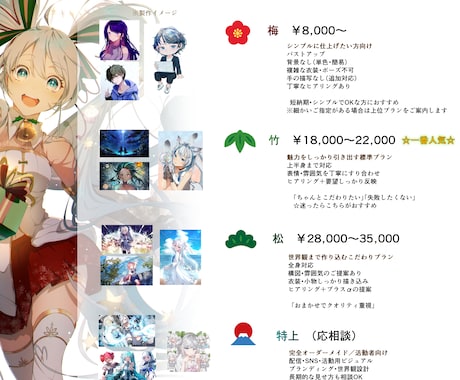 印象に残る色遣いのイラスト作成します ご依頼初心者歓迎！自由にご相談ください。 イメージ2