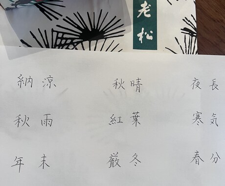 美文字レッスン　データ添削します 2回の添削を、書面にてアドバイスさせていただきます。 イメージ2
