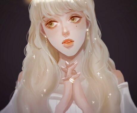 儚げなリアルテイストのイラスト描きます イメージ1
