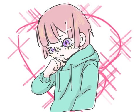 SNSなどで使えるアイコンを描きます サンプルの中から好きな絵柄をお選びください。 イメージ1