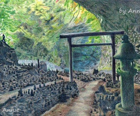 リピーター様用・50分で色鉛筆画の描き方を教えます 現役アーティストが教える色鉛筆画レッスンです。 イメージ1