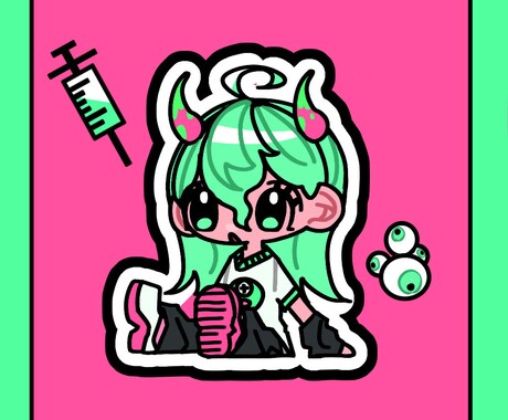 可愛いSNSアイコン制作します SNSで使えるイラストアイコンを格安で制作します！ イメージ2