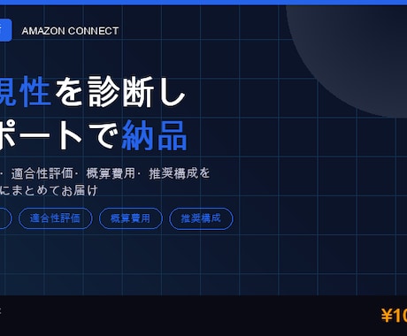 AmazonConnect導入を診断します CC移行の実現性・概算・スケジュールを報告書で納品 イメージ1