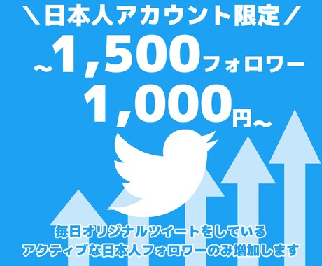 日本人のフォロワーだけを１００人以上増やします 何もしなくてOK！日本人アクティブフォロワーを増やします！！ イメージ1