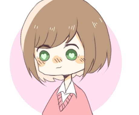 ゆるふわ可愛いアイコン描きます 即日お渡し可能です！！丸アイコンにも対応！ イメージ1