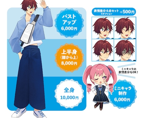 立ち絵描きます 【TRPGや配信に！】あなただけのキャラクターを！ イメージ2