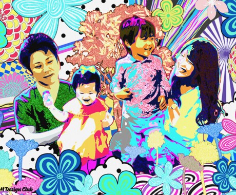 超似顔絵】ハイセンスなデジタル似顔絵提供します オシャレでクールでかっこいいデザイン！贈り物に人気！ イメージ2