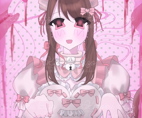 イラストやアイコンを描きます 甘苦く、怖萌えたっぷりな世界観をお届け ♪ イメージ2