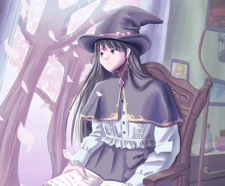 世界観を重視した一枚絵描きます 物語の一部を切り取ったような厚塗り風イラスト イメージ2