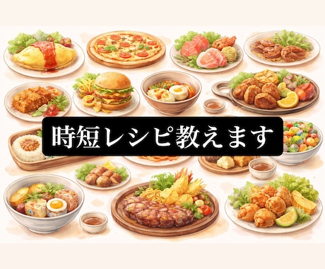時短料理レシピ教えます 電子レンジだけで簡単レシピや時短レシピ教えます。 イメージ1