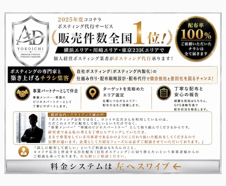 個人経営ポスティング屋がポスティング代行承ります イメージ1