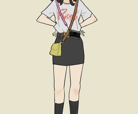 商用利用OK！人物のイラストを描きます シンプルかわいい全身イラスト。挿絵やプレゼントに！ イメージ2