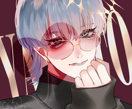 バストアップアイコンをお描きします キラキラしたアイコンをお作りします！ イメージ2