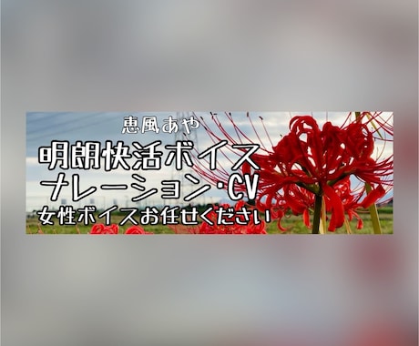 明朗快活ボイスで丁寧に読み上げます 明るい元気な声、ハツラツとした女性ボイスが得意です。 イメージ2