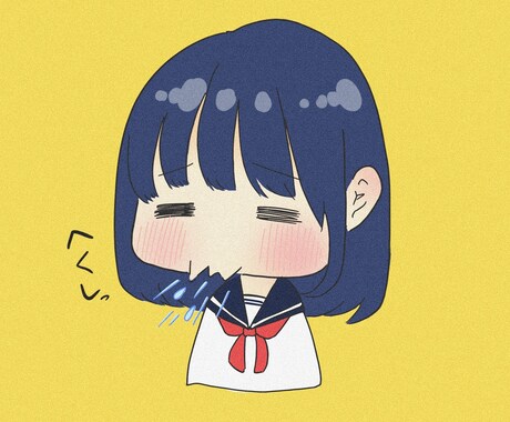 ミニキャラのイラスト描きます SNSにも⭕️商用にも⭕️(背景はオプション） イメージ2