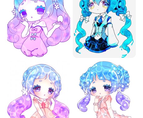キャラクターデザイン、アイコンを描きます キャラクターデザインからアイコンまで イメージ1