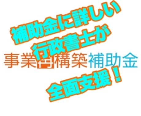 事業再構築補助金の事業計画書の作成支援します 補助金業務に実績豊富な行政書士が事業再構築補助金もサポート イメージ1