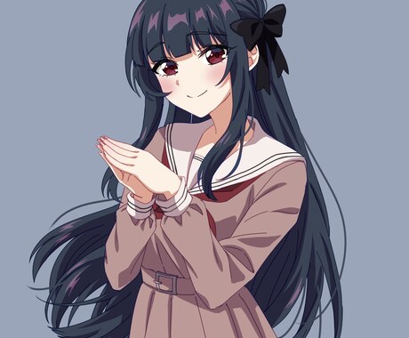 アニメ風の立ち絵描きます アニメ塗りで、SNSなどで使用出来る立ち絵を制作します！ イメージ1