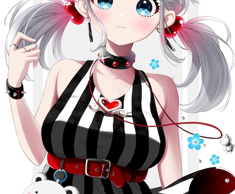 かわいい女の子のイラスト描きます 歌ってみたなどの動画サムネイル·アイコンなどをお描き致します イメージ1