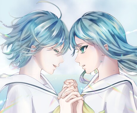 ご希望の1枚イラスト描きます 歌ってみた動画やサムネイラスト、アイコンなど◎ イメージ1