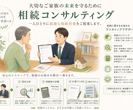 相続対策と手続きをトータルサポートいたします 月間60件以上の実績がある相続の専門家にお任せ下さい！ イメージ1