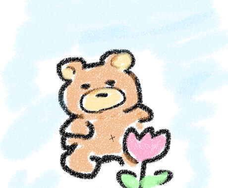 ゆるくて可愛いイラスト描きます 動物や食べ物などゆるくて可愛いイラストが得意です！ イメージ2